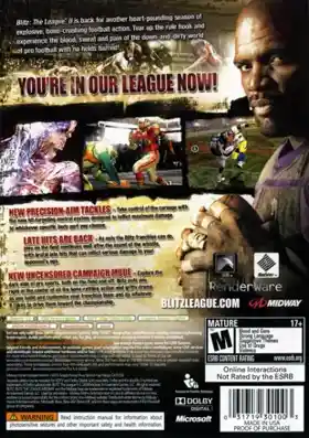 Blitz The League 2 (USA) box cover back